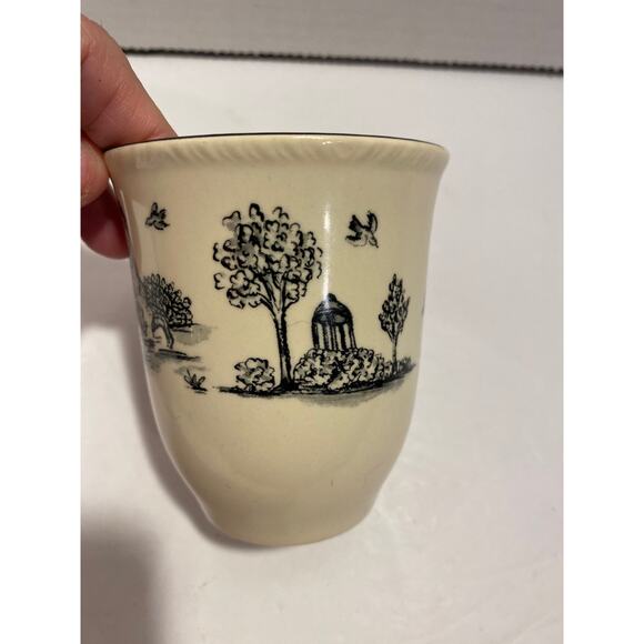 Vintage 1980s Wood & Sons England Toile de Joie Coffee Mug Earthenware - Picture 8 of 9